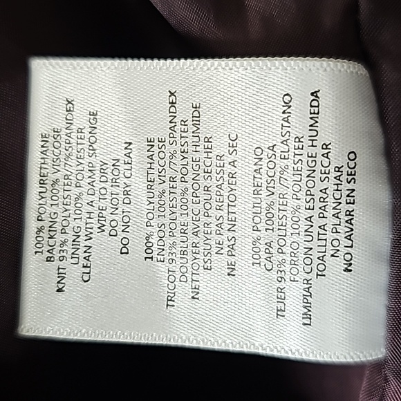 RD Style Merlot color Vegan Leather Zip Up Jacket Women’s Size Large - Picture 9 of 12